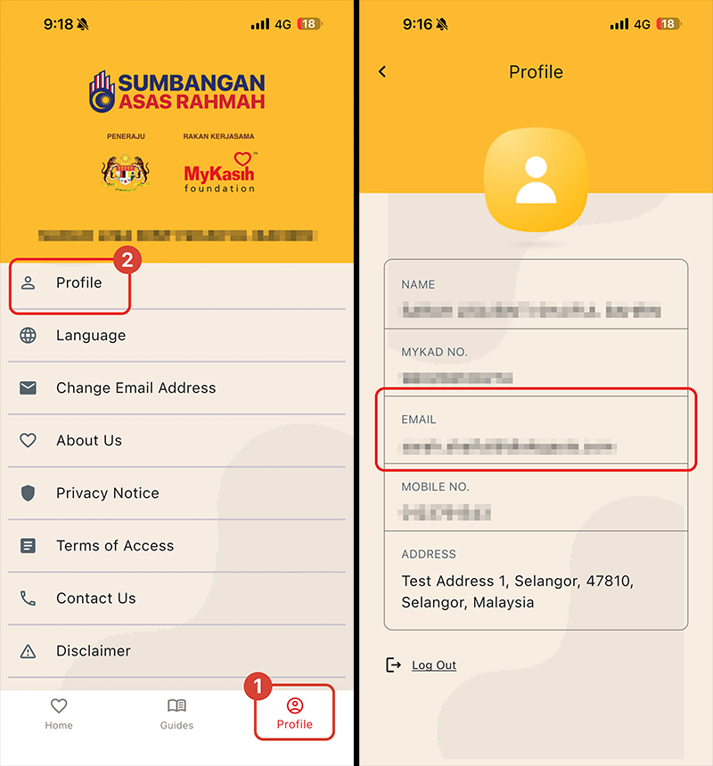 MyKasih App - Profi Emel