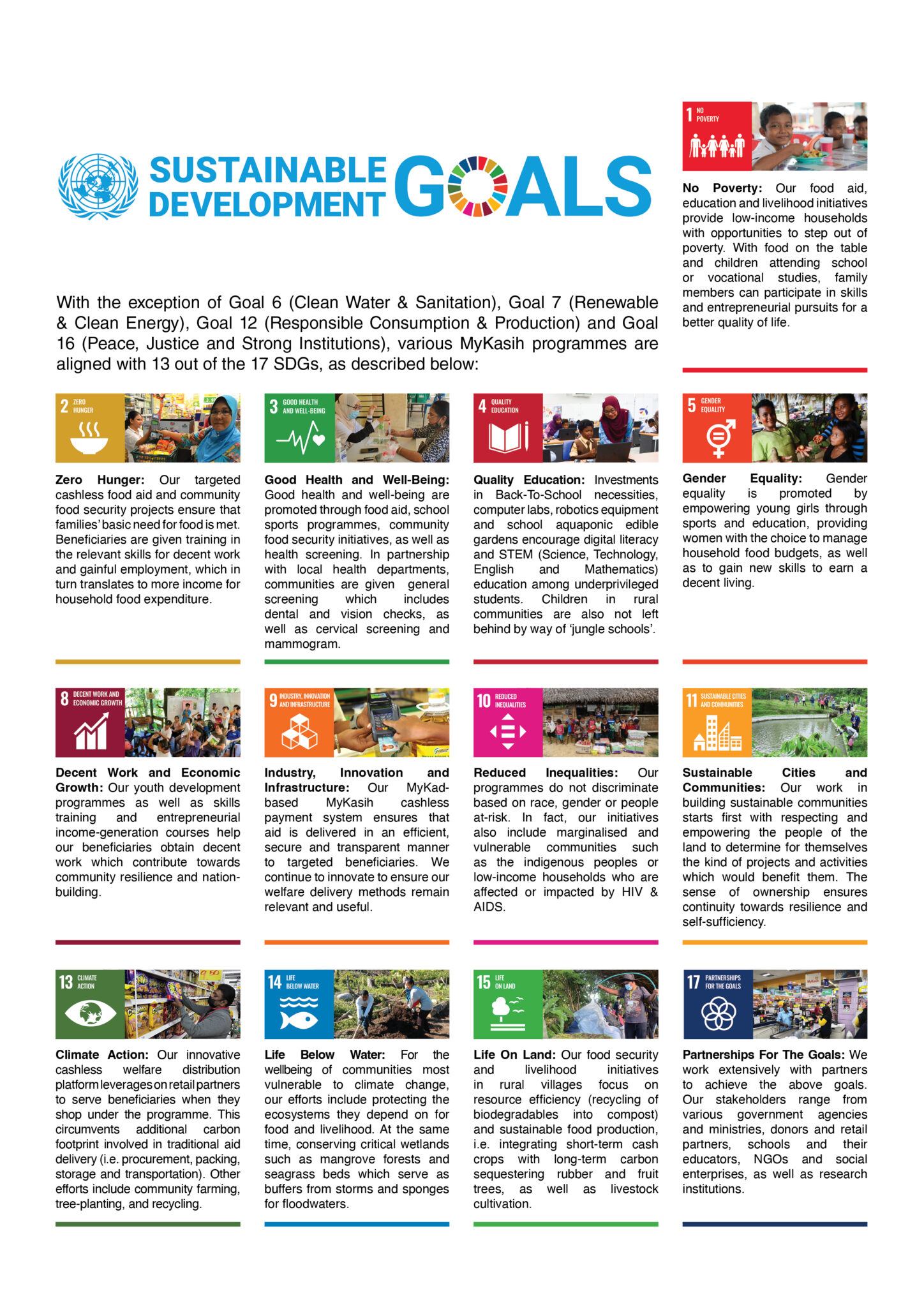 MyKasih & The UN Sustainable Development Goals – MyKasih